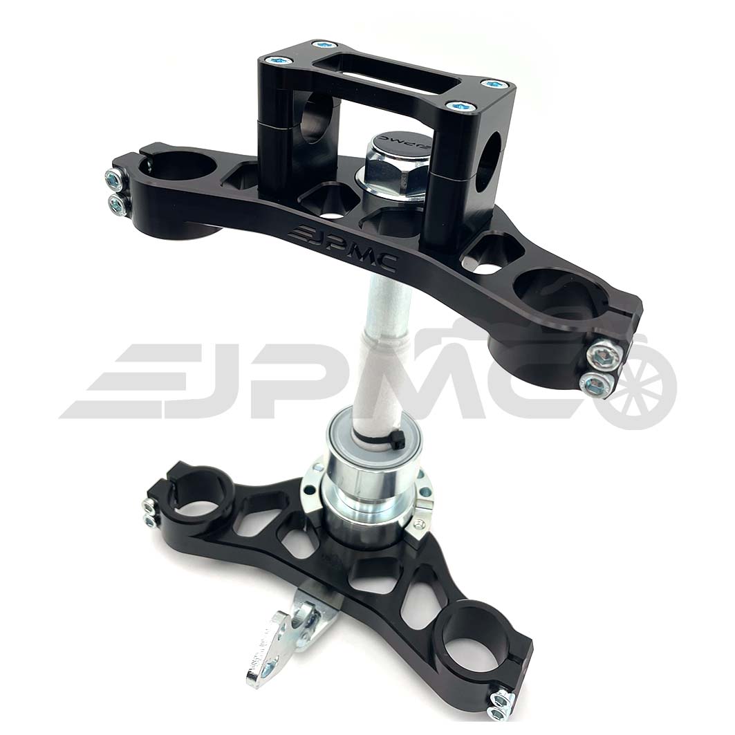 JPMC - CNC Gabelbrücke Racing Black - passend für Simson s51 s70