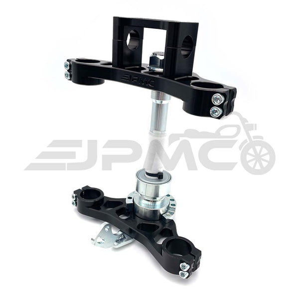 JPMC - CNC Gabelbrücke Racing Black - passend für Simson s51 s70