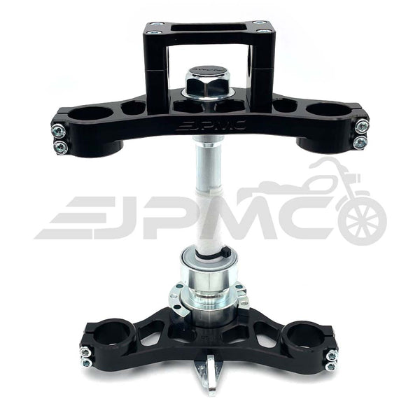 JPMC - CNC Gabelbrücke Racing Black - passend für Simson s51 s70