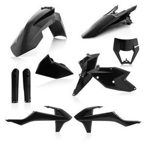 Acerbis Plastik Kit KTM EXC/EXC-F 17-19 Schwarz