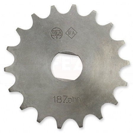Ritzel, kleines Kettenrad, 18 Zahn - für Simson S51, S70, S53, S83, KR51/2 Schwalbe, SR50, SR80