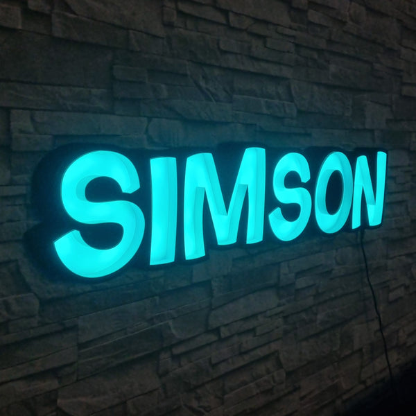 Simson LED-Schriftzug