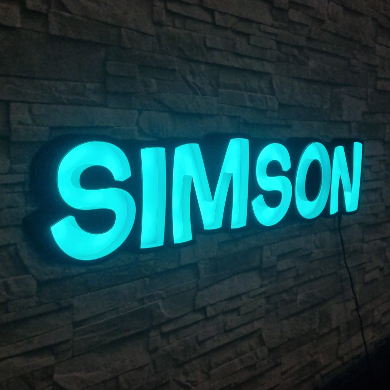 Simson LED-Schriftzug