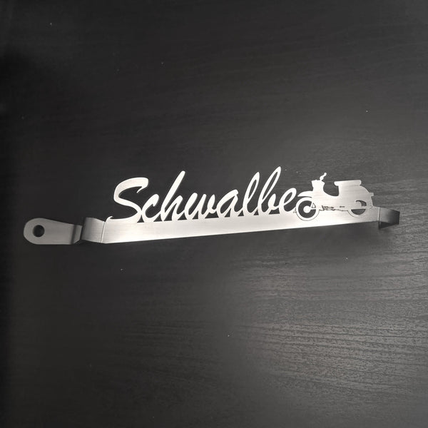 Simson Kennzeichenhalter - "Schwalbe mit Motiv Schwalbe V2"