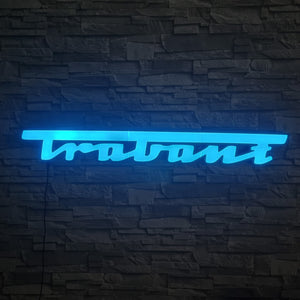 Trabant LED-Schriftzug