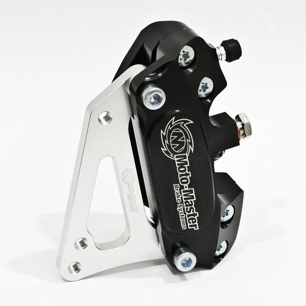 MotoMaster Supermoto 4-Kolben Bremszange inkl. Adapter für 300mm Scheibe