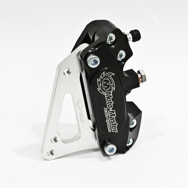 MotoMaster Supermoto 4-Kolben Bremszange inkl. Adapter für 320mm Scheibe