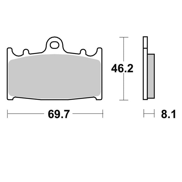 Bremsbelag BRAKING 715CM55 für MotoMaster 4 Kolben Bremszange