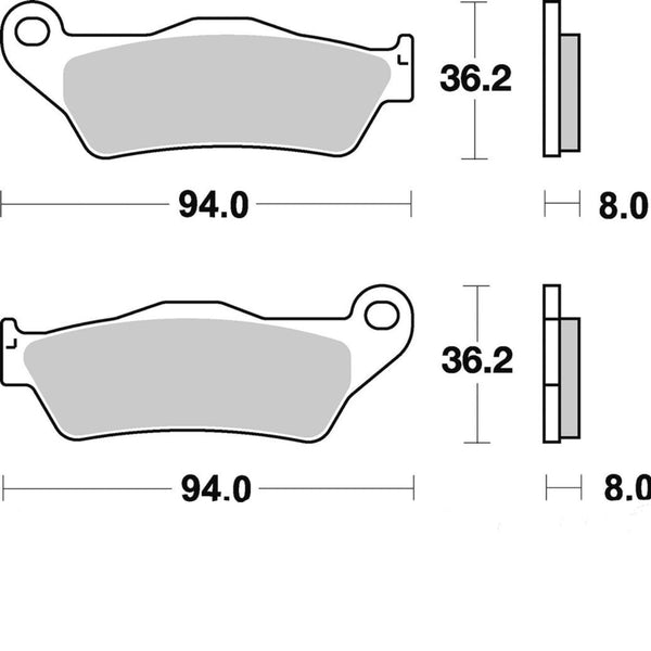 Bremsbelag vorne BRAKING 746CM44 Sintermetall