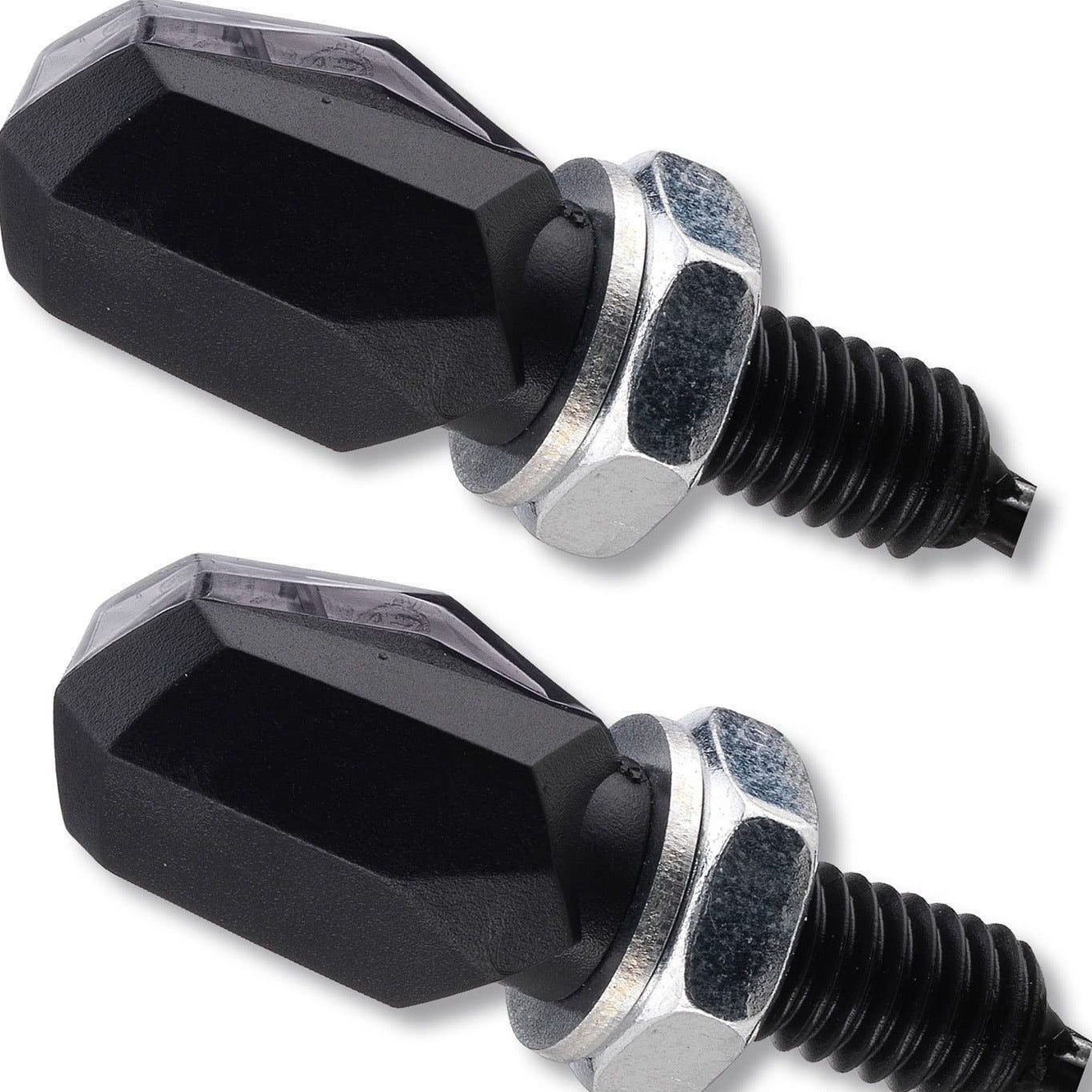 LED Motorrad Mini Blinker Tiny schwarz getönt - universal hinten - E-g –  JPMC-2RadParts