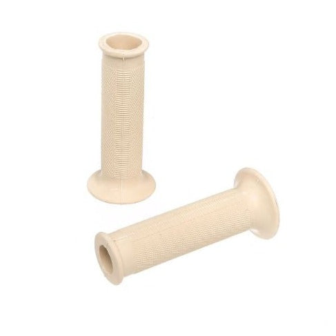 Set: 2 Lenkergriffgummis in Elfenbein - für Simson KR51 Schwalbe, SR4-2, SR4-3, SR4-4 - MZ ES, ETS, AWO
