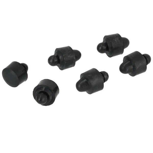 Set: 6x Gummipuffer (Gummipilz) für Sitzbank - für Simson KR51 Schwalbe, SR4-1 Spatz, SR4-2 Star, SR4-3 Sperber, SR4-4 Habicht