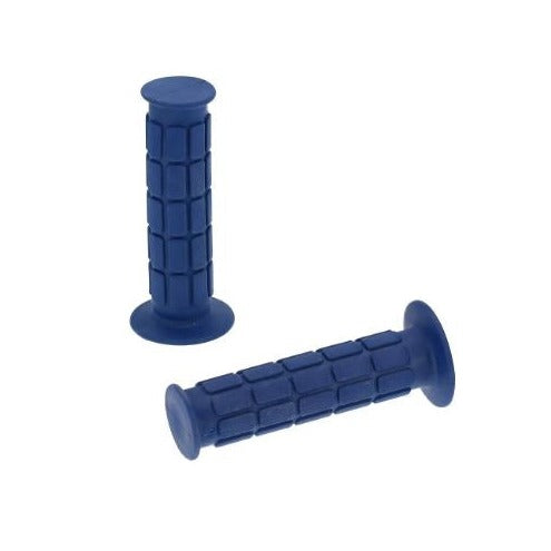 Set: Lenkergummis für Gasdrehgriff und Festgriff, Waffelmuster, blau - für Simson S50, S51, S70, SR50, SR80