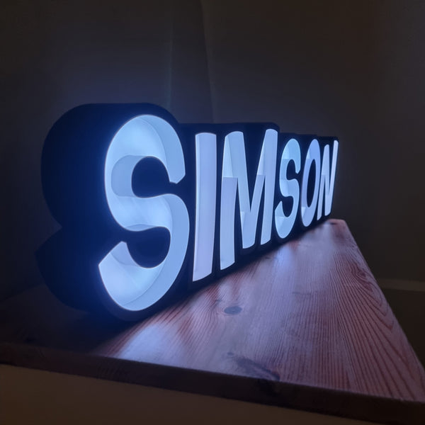 Simson LED-Schriftzug