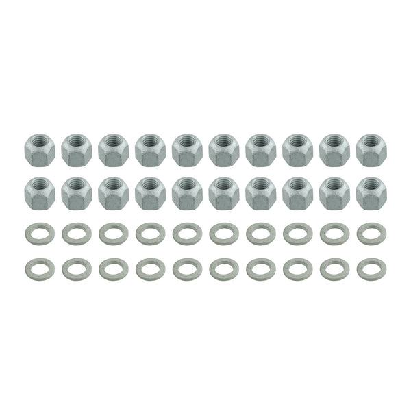 SET: 20x Spezialmutter + U-Scheibe für Zuganker M6x10 (beschichtet)